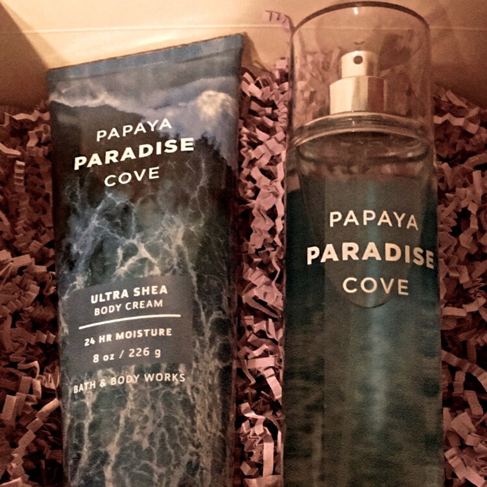 Body spray and lotion: Papaya Paradise Cove